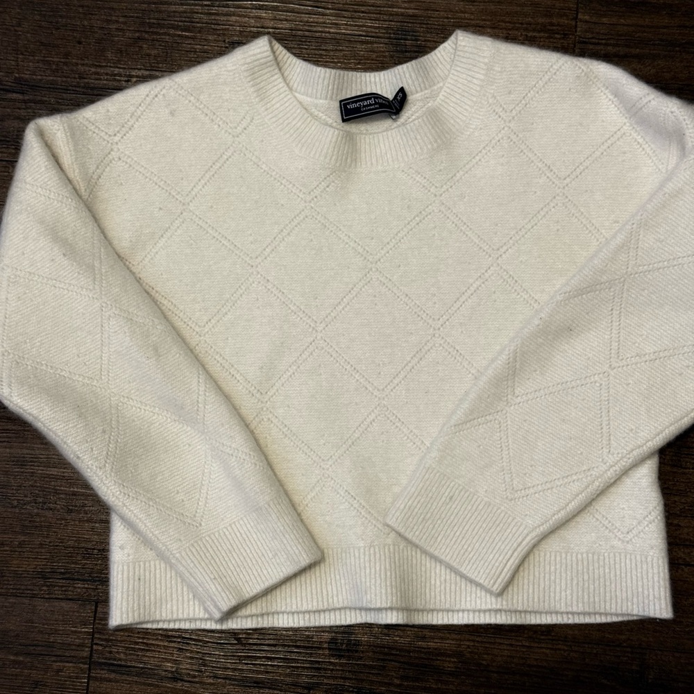 Vineyard Vines Cashmere Diamond Knit Sweater